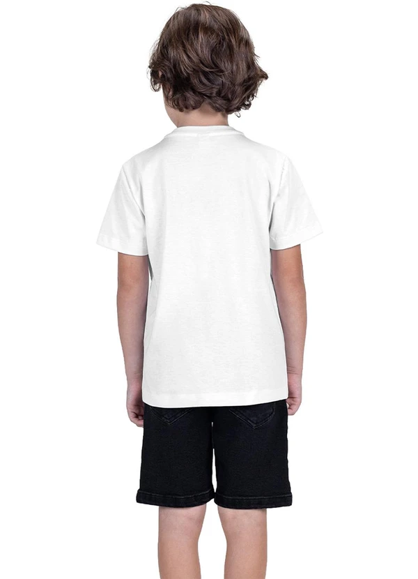 Trick Nick - Conjunto Infantil Camiseta com Bermuda Branco 2