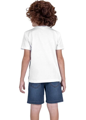 Trick Nick - Conjunto Infantil Camiseta com Bermuda Branco - TRICK NICK