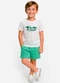 Select - Conjunto Infantil Camiseta com Bermuda Branco - variação: Branco