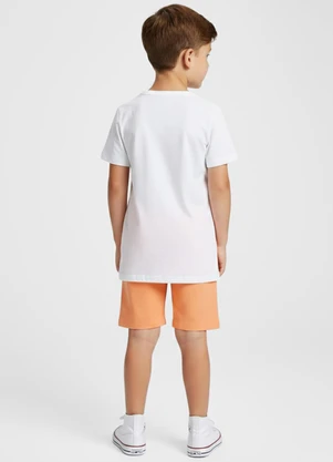 Select - Conjunto Infantil Camiseta com Bermuda Branco - SELECT