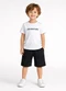 Select - Conjunto Infantil Camiseta com Bermuda Branco - variação: Branco