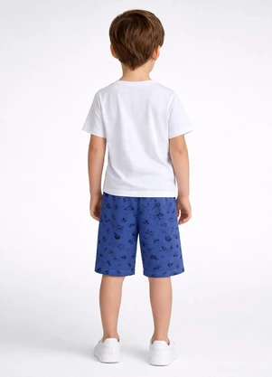 Select - Conjunto Infantil Camiseta com Bermuda Branco - SELECT