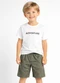 Select - Conjunto Infantil Camiseta com Bermuda Branco - variação: Branco