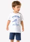 Trick Nick - Conjunto Infantil Camiseta com Bermuda Bege - variação: Branco