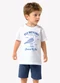 Trick Nick - Conjunto Infantil Camiseta com Bermuda Bege - variação: Branco