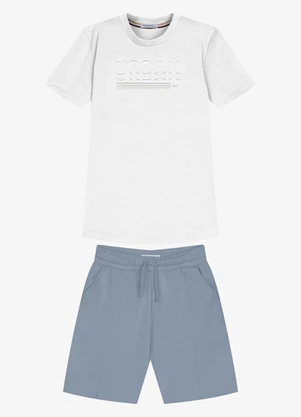 Trick Nick - Conjunto Infantil Camiseta com Bermuda Branco - TRICK NICK