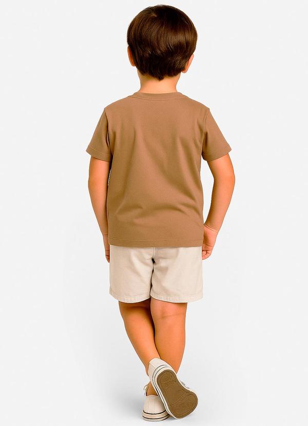 Select - Conjunto Infantil Camiseta com Bermuda Marrom 2