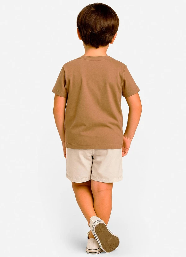 Select - Conjunto Infantil Camiseta com Bermuda Marrom 2
