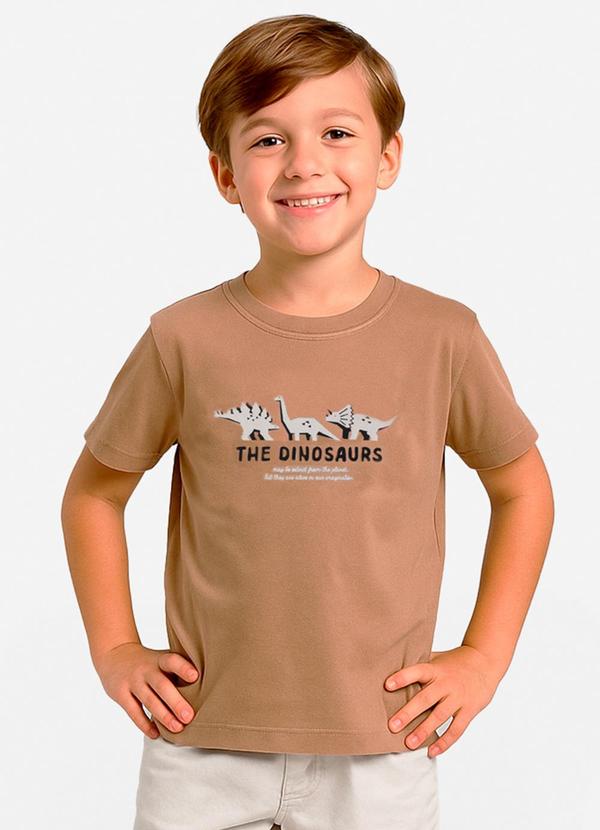 Select - Conjunto Infantil Camiseta com Bermuda Marrom 3