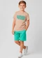 Select - Conjunto Infantil Camiseta com Bermuda Verde - variação: Marrom