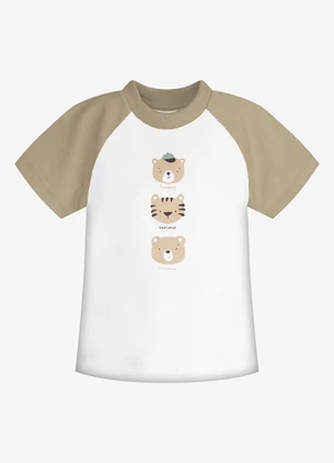 Trick Nick - Conjunto Infantil Camiseta com Bermuda Marrom - TRICK NICK