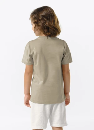 Trick Nick - Conjunto Infantil Camiseta com Bermuda Marrom - TRICK NICK
