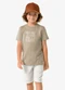 Trick Nick - Conjunto Infantil Camiseta com Bermuda Marrom - variação: Marrom