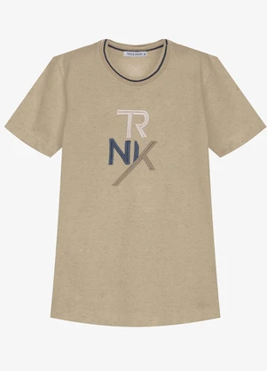Trick Nick - Conjunto Infantil Camiseta com Bermuda Marrom - TRICK NICK