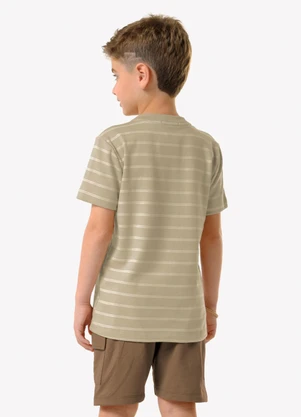 Trick Nick - Conjunto Infantil Camiseta com Bermuda Marrom - TRICK NICK
