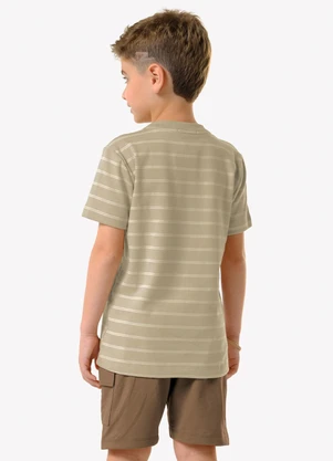 Trick Nick - Conjunto Infantil Camiseta com Bermuda Marrom - TRICK NICK
