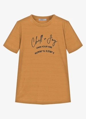 Trick Nick - Conjunto Infantil Camiseta com Bermuda Marrom - TRICK NICK