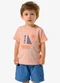 Trick Nick - Conjunto Infantil Camiseta com Bermuda Rosa - variação: Rosa
