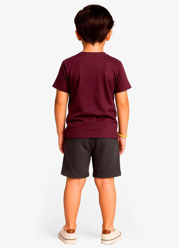Select - Conjunto Infantil Camiseta com Bermuda Roxo 2