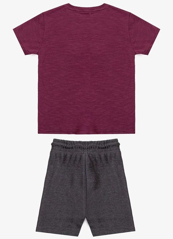 Select - Conjunto Infantil Camiseta com Bermuda Roxo 4