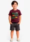 Select - Conjunto Infantil Camiseta com Bermuda Roxo - variação: Roxo