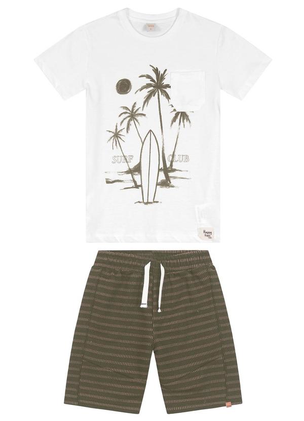 Trick Nick - Conjunto Infantil Camiseta com Bermuda Verde