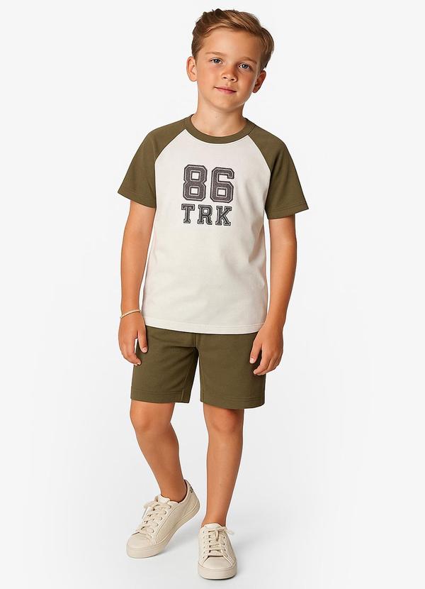 Trick Nick - Conjunto Infantil Camiseta com Bermuda Verde 1