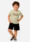Select - Conjunto Infantil Camiseta com Bermuda Azul - variação: Verde