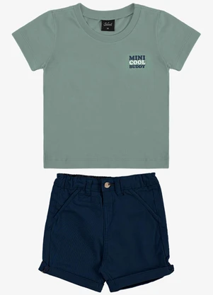 Trick Nick - Conjunto Infantil Camiseta com Bermuda  Verde - TRICK NICK