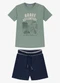 Trick Nick - Conjunto Infantil Camiseta com Bermuda Verde - variação: Verde