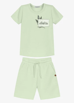 Trick Nick - Conjunto Infantil Camiseta com Bermuda Verde - TRICK NICK