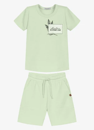 Trick Nick - Conjunto Infantil Camiseta com Bermuda Verde - TRICK NICK