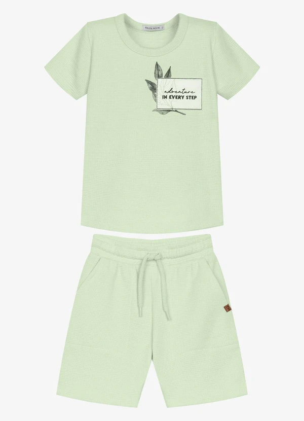 Trick Nick - Conjunto Infantil Camiseta com Bermuda Verde