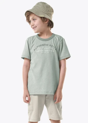 Trick Nick - Conjunto Infantil Camiseta com Bermuda Verde - TRICK NICK