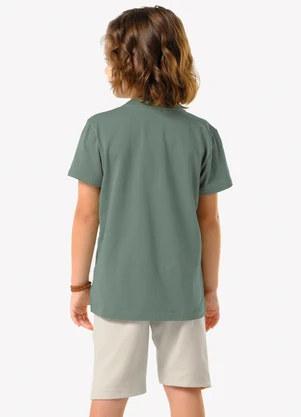 Trick Nick - Conjunto Infantil Camiseta com Bermuda Verde - TRICK NICK