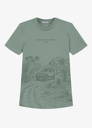 Trick Nick - Conjunto Infantil Camiseta com Bermuda Verde - TRICK NICK