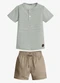 Trick Nick - Conjunto Infantil Camiseta com Bermuda Verde - variação: Verde