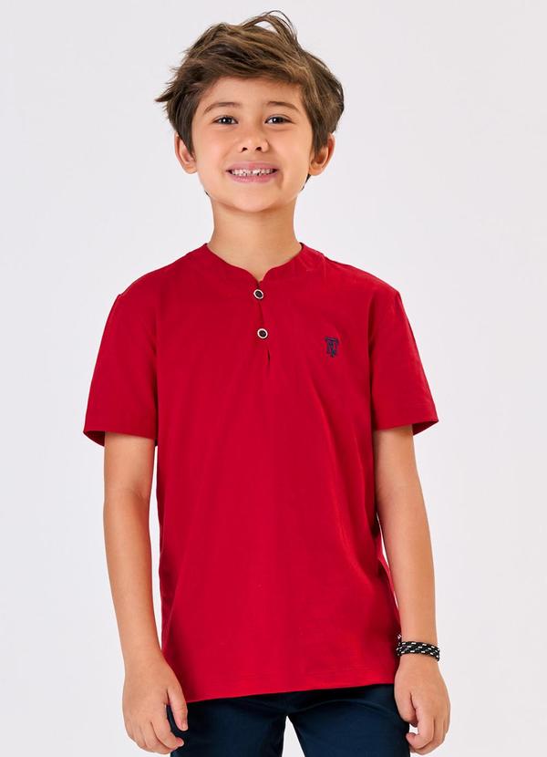 Trick Nick - Conjunto Infantil Camiseta com Bermuda Vermelho 4