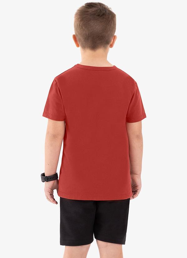 Rovi Kids - Conjunto Infantil Camiseta com Bermuda Vermelho 2