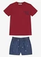 Trick Nick - Conjunto Infantil Camiseta com Bermuda Vermelho - variação: Vermelho