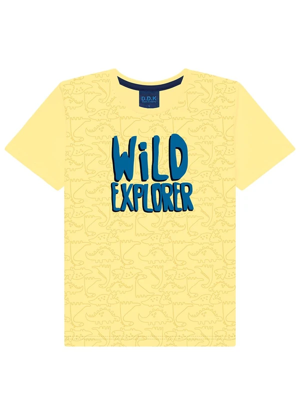 Ddk - Conjunto Infantil Camiseta e Bermuda Amarelo 2