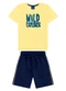 Ddk - Conjunto Infantil Camiseta e Bermuda Branco - variação: Amarelo