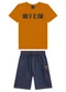 Ddk - Conjunto Infantil Camiseta e Bermuda Azul - variação: Amarelo