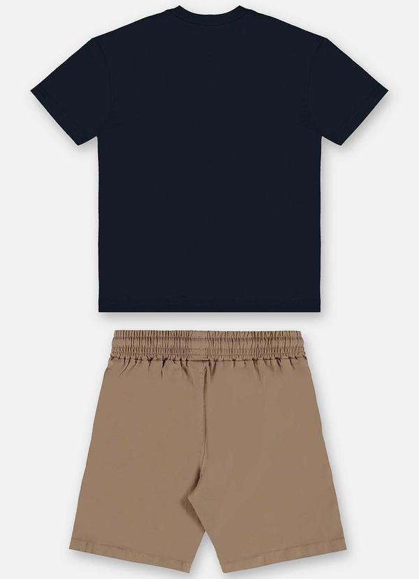 Up Baby - Conjunto Infantil Camiseta e Bermuda Azul 3