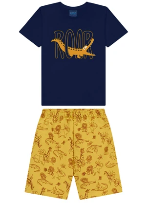 Ddk - Conjunto Infantil Camiseta e Bermuda Azul - DDK