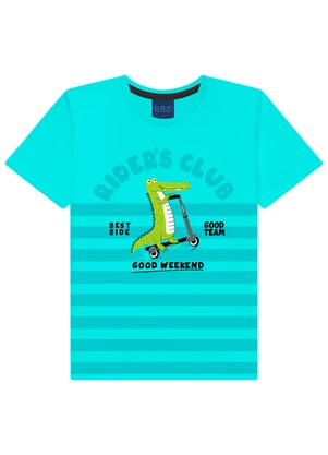 Ddk - Conjunto Infantil Camiseta e Bermuda Azul - DDK