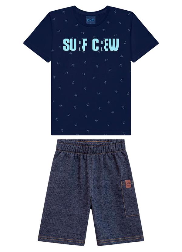 Ddk - Conjunto Infantil Camiseta e Bermuda Azul 2