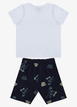 Select - Conjunto Infantil Camiseta e Bermuda Azul - SELECT