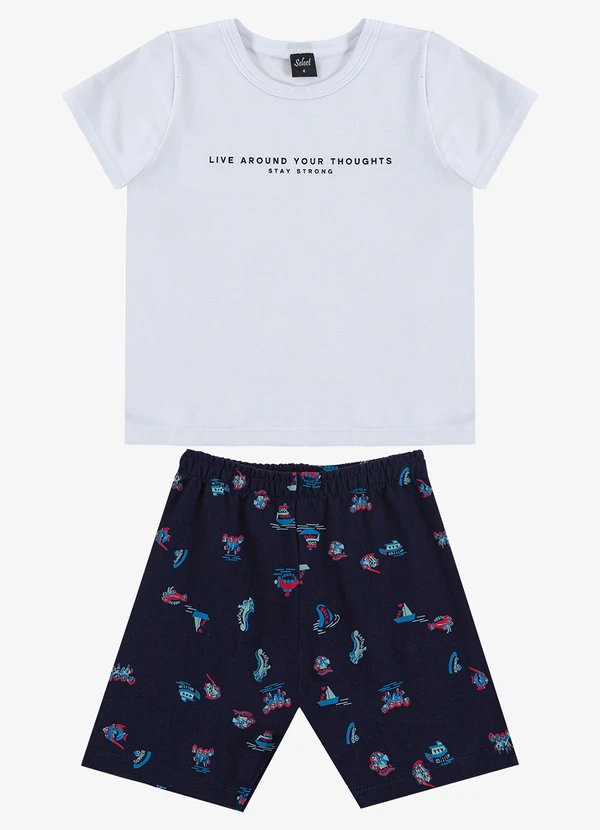Select - Conjunto Infantil Camiseta e Bermuda Azul 1