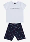 Select - Conjunto Infantil Camiseta e Bermuda Azul - variação: Azul